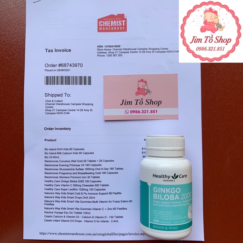 [Có tem Chemist] Tinh dầu Hoa Anh Thảo Blackmores Evening Primrose Oil 190 viên - Xuất xứ Úc