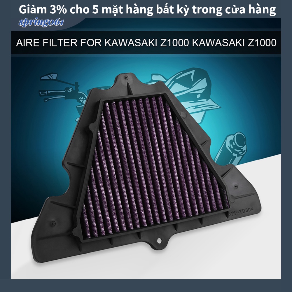 [Hàng Sẵn] Bộ lọc khí nạp vào xe máy cho KAWASAKI Z1000 2011-2016 VERSYS 1000 2012-2016 【Spring061】