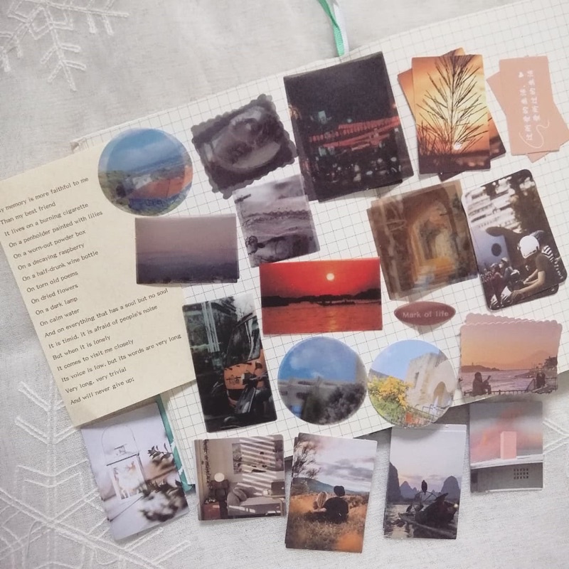 ginandtonic - Set 41 giấy trang trí chủ đề life style và aesthetic dùng trang trí journal