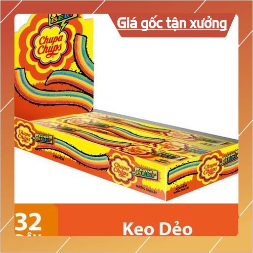 [ICLN9 giảm 5K cho đơn hàng 50k]  Hộp kẹo dẻo chupa chups cầu vồng hương trái cây hộp 32 cây