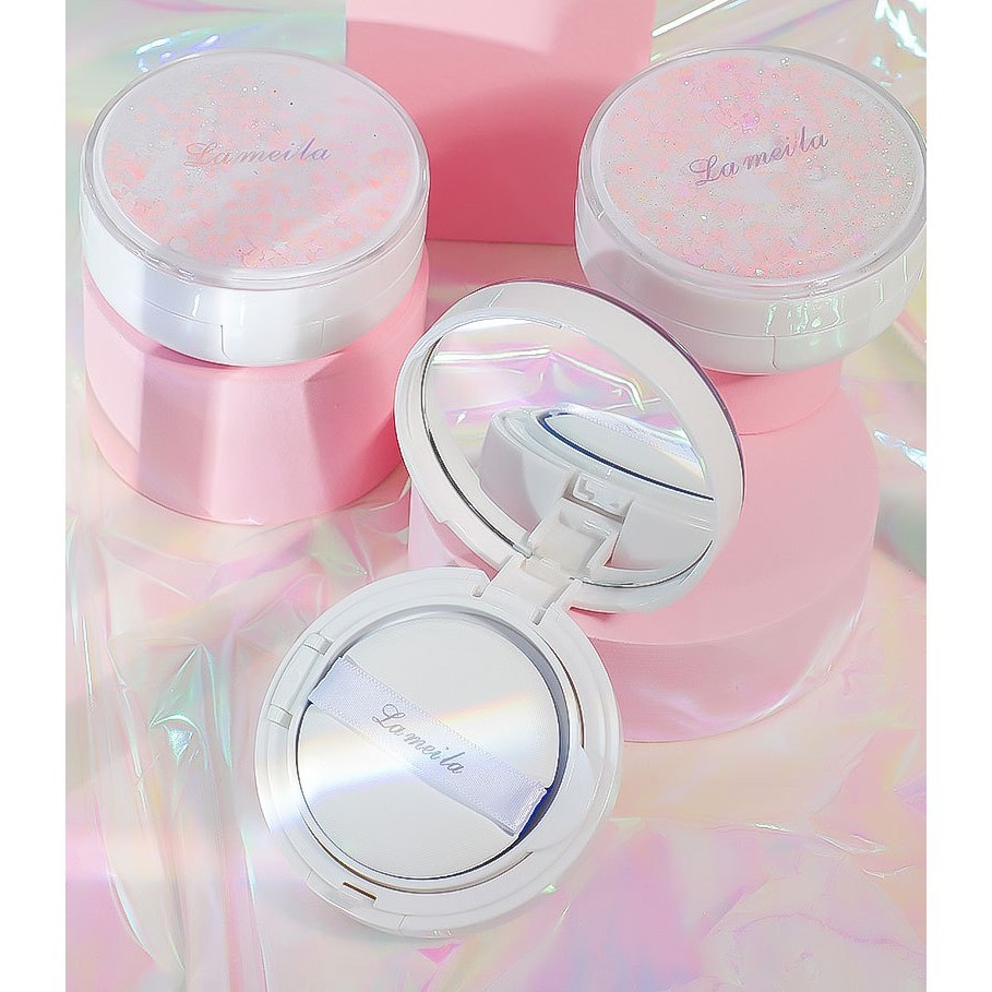 BB Cushion Lameila Falling Heart dưỡng ẩm, che khuyết điểm SPF45 | BigBuy360 - bigbuy360.vn