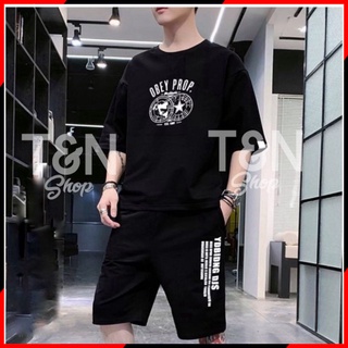 Bộ Nam, Bộ Hè Bộ Thể Thao thao nam in chữ OBEY PROP phong cách thể thao . T&N Shop