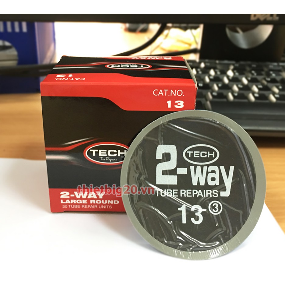 Hộp 20 miếng vá săm ô tô, xe máy Tech 13