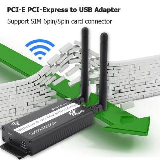 Bộ Chuyển Đổi Pci-E Pci-Express Sang Usb Với Khe Thẻ Sim Cho Mô Đun Wwan / Lte Module