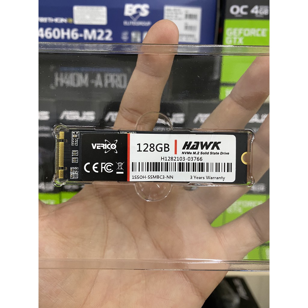 Ổ cứng SSD 128G Verico Hawk NVMe PCIe Gen3x2 M.2 - mới | WebRaoVat - webraovat.net.vn