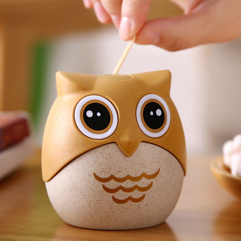 Hộp Đựng Tăm Xỉa Răng Tạo Hình Cú Dễ Thương