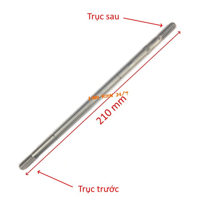 Trục Chế Quạt Trục 8mm Dài 210mm