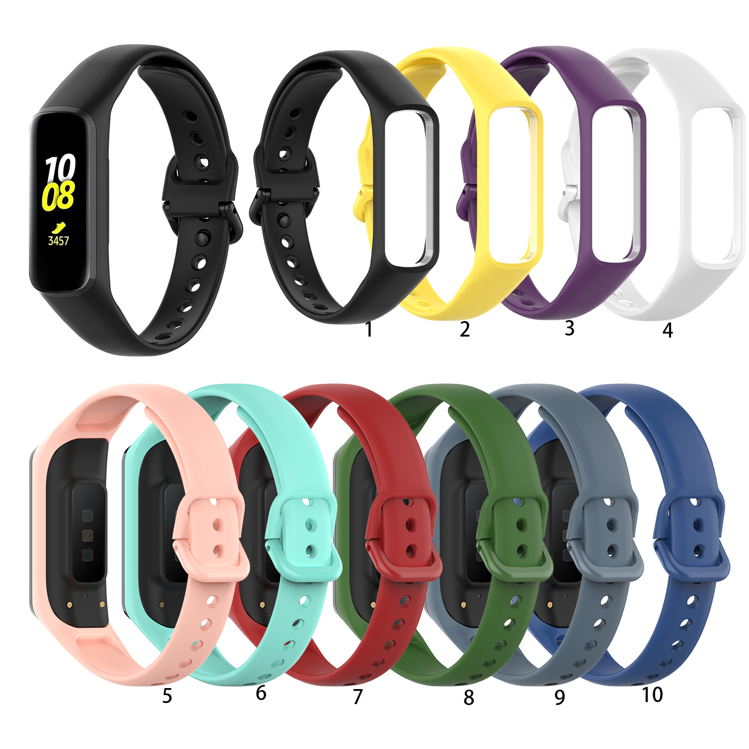 Dây đeo silicon cao cấp cho đồng hồ thông minh Samsung Galaxy Fit 2 Sm-R220