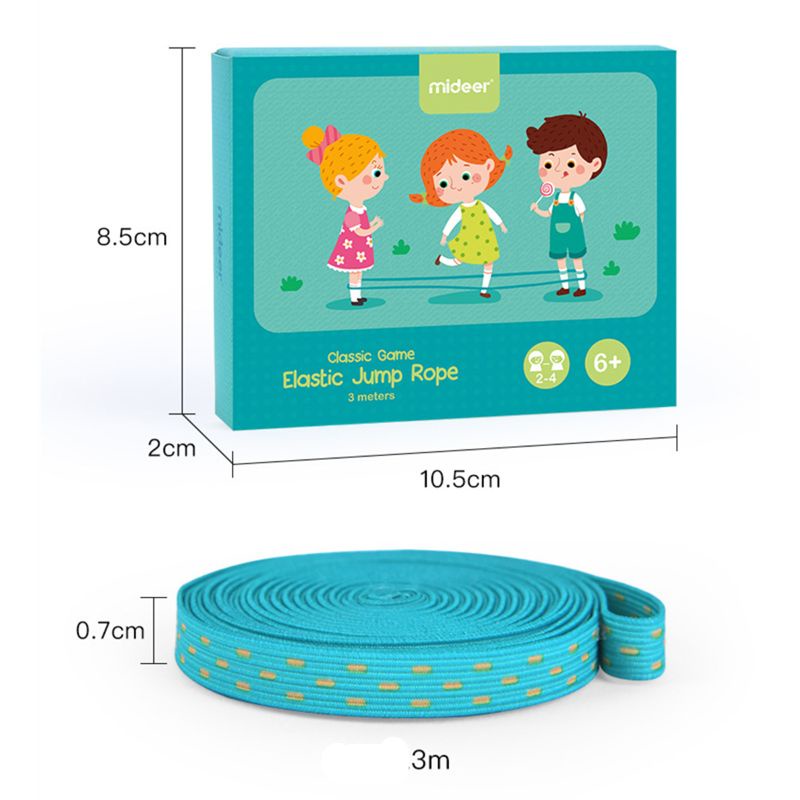 Dây Nhảy Cao Su Đàn Hồi 118.11in Kích Thích Trí Não Cho Bé