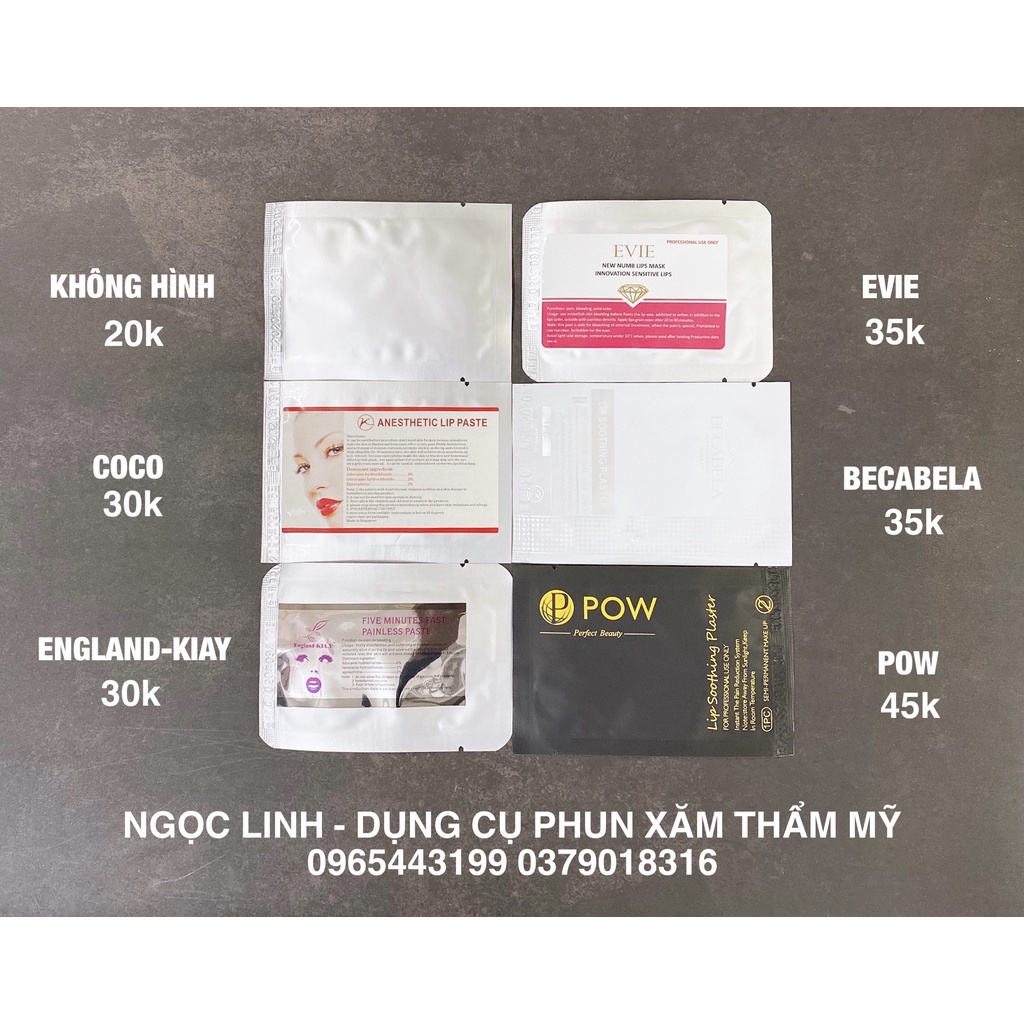 Miếng dán ủ dưỡng môi không hình, Evie, Ki ay Kiay, Coco, Beca Bela