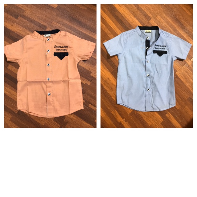 Sơ mi ngắn tay bé trai