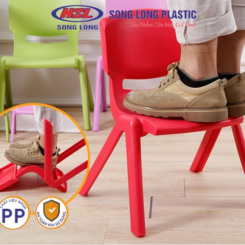 Bàn/ ghế nhựa đa năng mẫu vuông Song Long Plastic-2302-2391