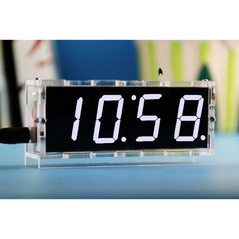 1 Bộ Đồng Hồ Led Kỹ Thuật Số Điều Khiển Nhiệt Độ Màu Trắng / Đỏ / Cam / Xanh Lá Diy