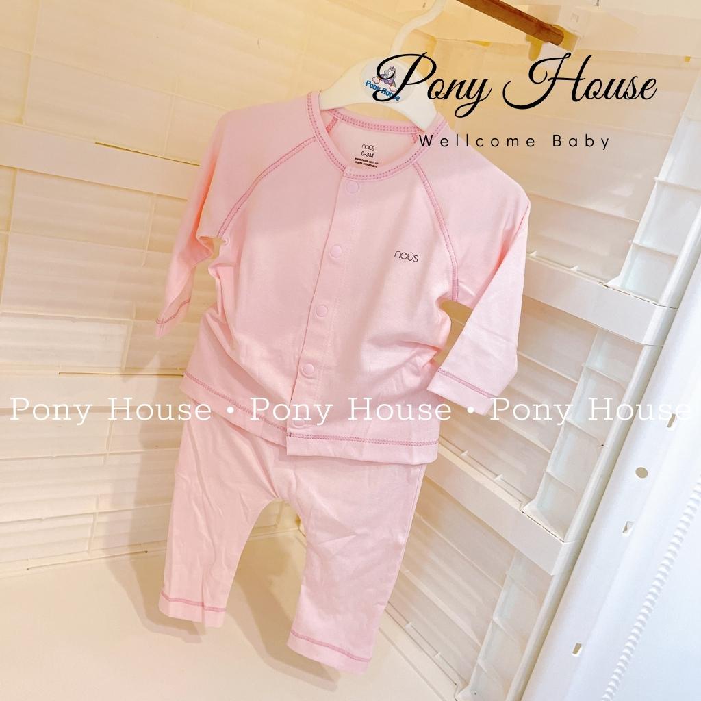 Bộ Quần Áo Dài Tay Nous Cài Thẳng Nu Petit Size Cho Bé Trai Bé Gái 0-3 Tháng Đến 9-12 Tháng (0M-3M-6M-9M-12M) hi u