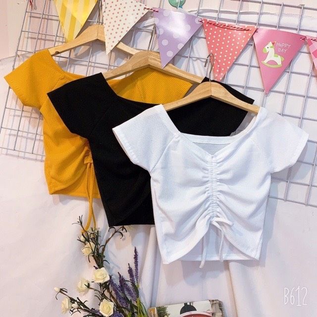 [ Mã WASTAPR giảm 10K đơn 50K] (Video ảnh thật) Croptop rút dây | BigBuy360 - bigbuy360.vn