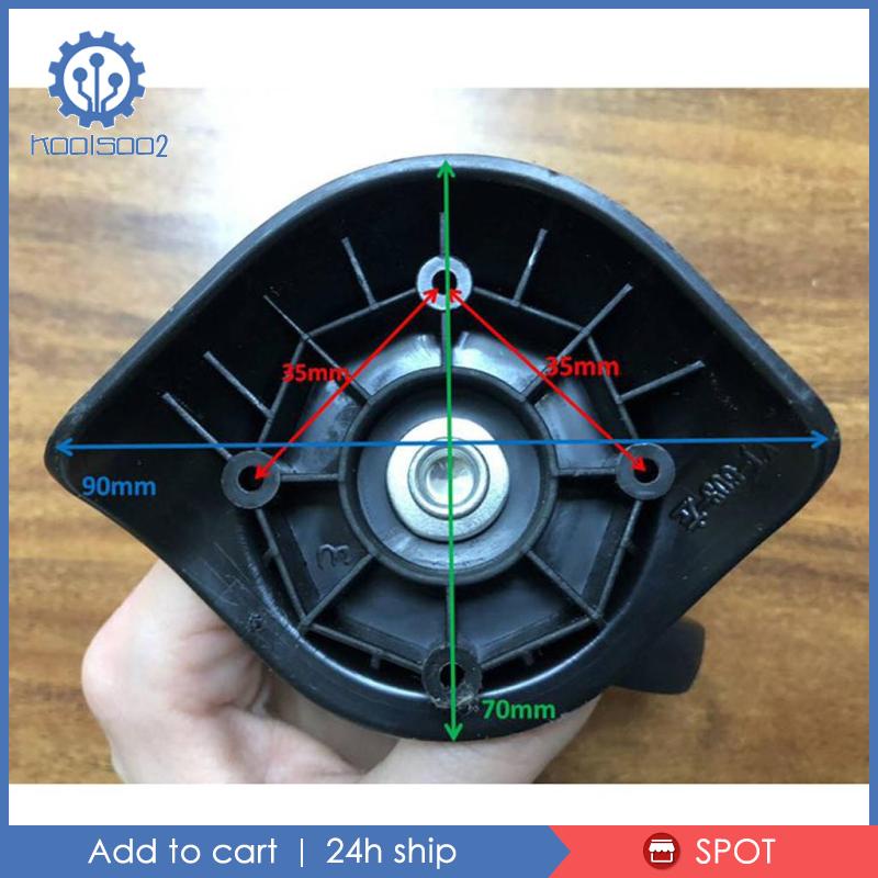 Set 4 Bánh Xe Hành Lý YJ-002 Màu Đen Thay Thế Tiện Dụng Koolsoo2