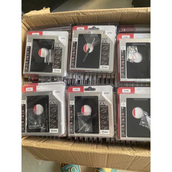 Khay Ổ Cứng Caddy Bay HDD SSD SATA 3 9.5mm Lắp Ổ Cứng Thứ 2 cho Laptop - chất liệu Nhôm