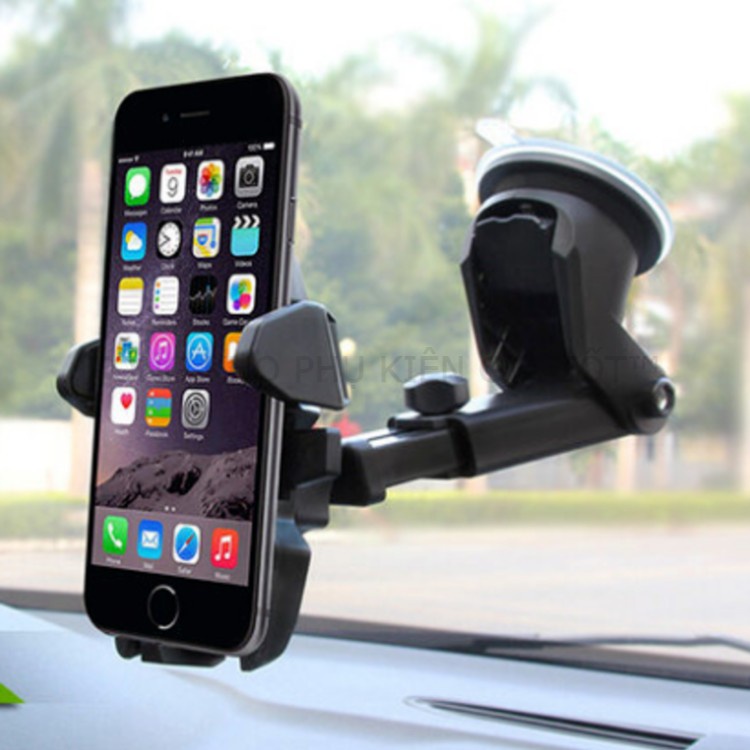 Kẹp điện thoại trên ô tô xoay 360, giá đỡ đa năng 3 chức năng cho xe hơi | BigBuy360 - bigbuy360.vn