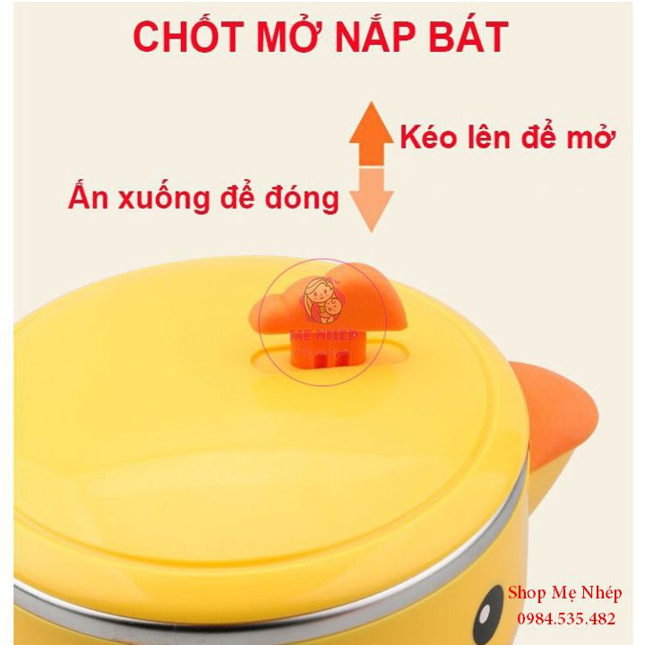 Bát ăn dặm Goryeo Hàn Quốc có chức năng giữ nhiệt, chống bỏng, chống đổ, chống tràn (có hộp)