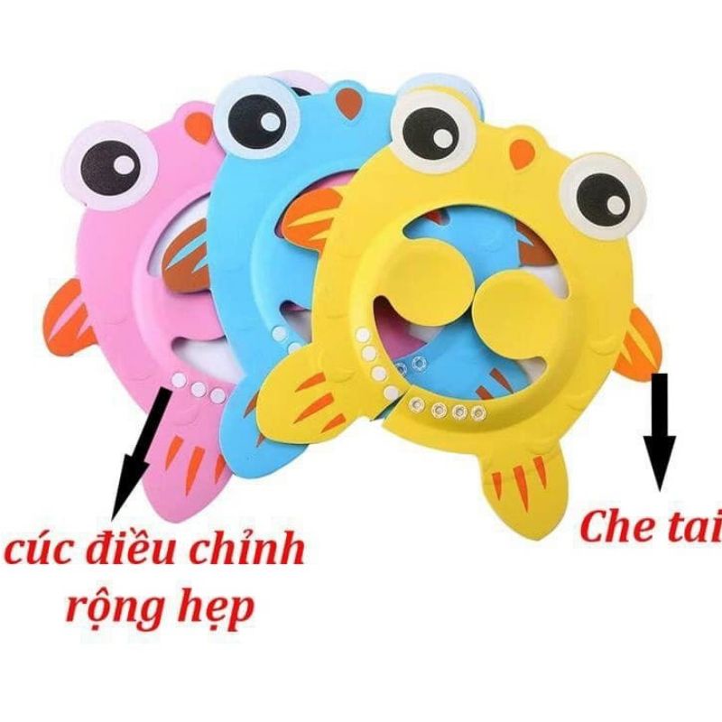 Nón gội đầu chắn nước em bé, Nón tắm bé siêu dễ thương