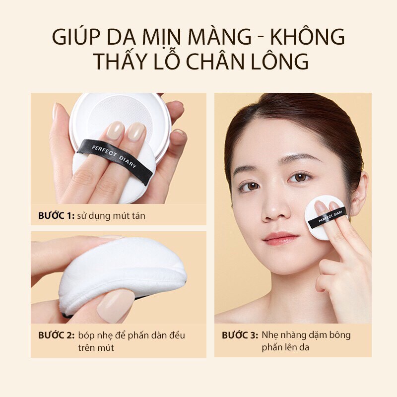 Phấn phủ Perfect Diary chống thấm nước kiểm soát dầu Hàng Nội Địa Trung | BigBuy360 - bigbuy360.vn