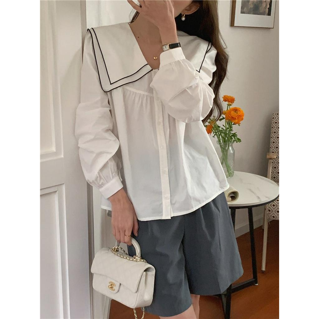 Áo Sơ Mi Hai Lớp Dài Tay Phong Cách Hàn Quốc Sành Điệu 61279