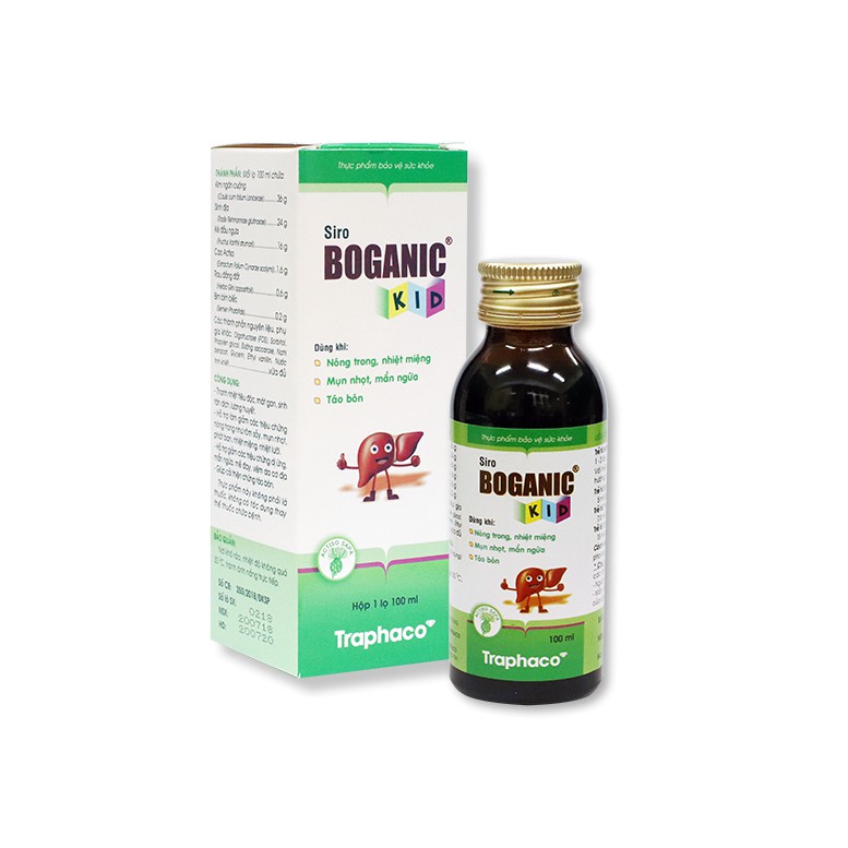 SIRO BOGANIC KID - THANH NHIỆT TIÊU ĐỘC – MÁT GAN – GIẢM DỊ ỨNG