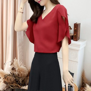 Áo tay xòe xẻ cho người béo mập - ABEO080