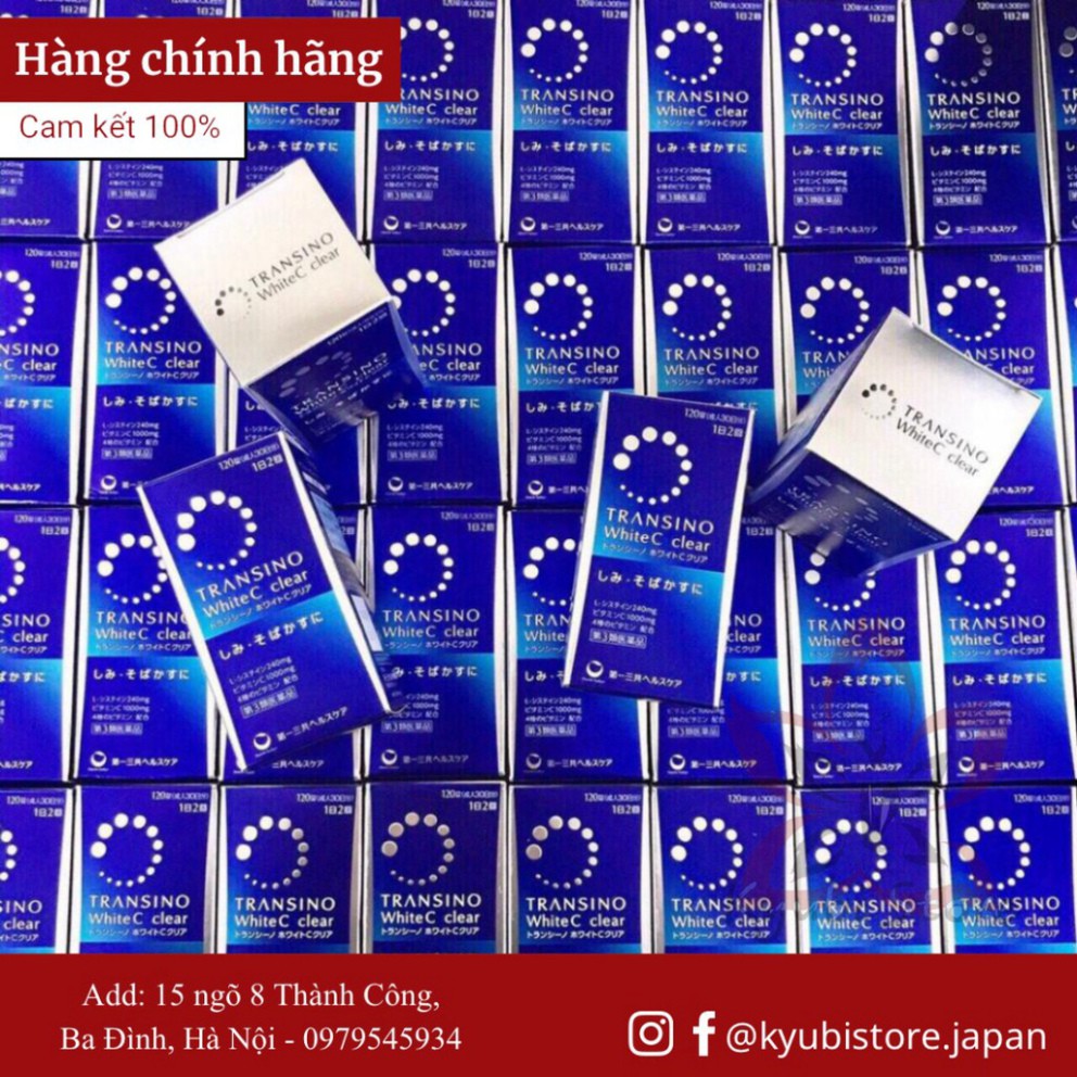 [Nhật nội địa] Viên uống trắng da Transino White C Clear Nhật Bản