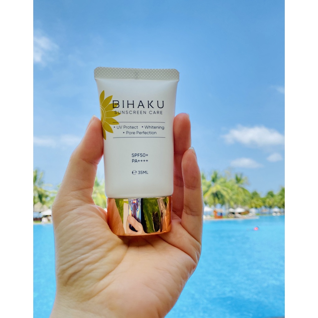 Kem chống nắng nâng tông cho da Treament Bihaku Sunscreen Care SPF 50+ PA++++