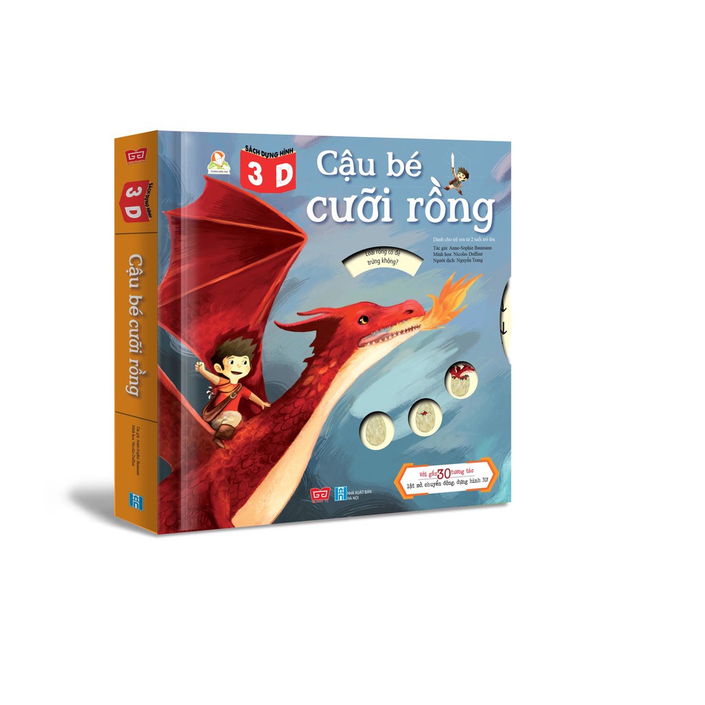 Sách - Sách dựng hình 3D - Cậu bé cưỡi rồng