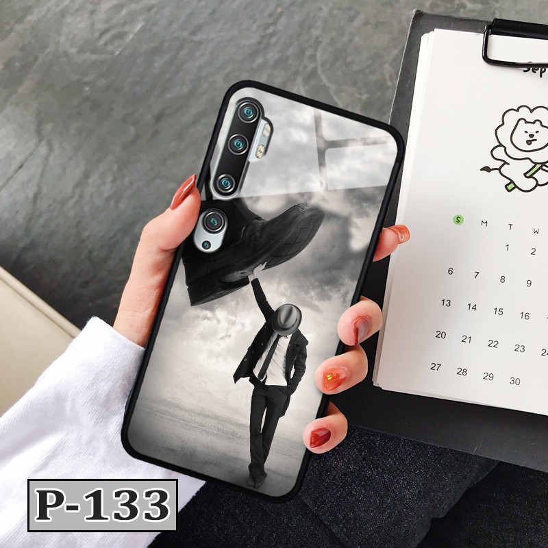 Ốp Xiaomi Mi Note 10/ Note 10 Pro - lưng kính in hình 3D