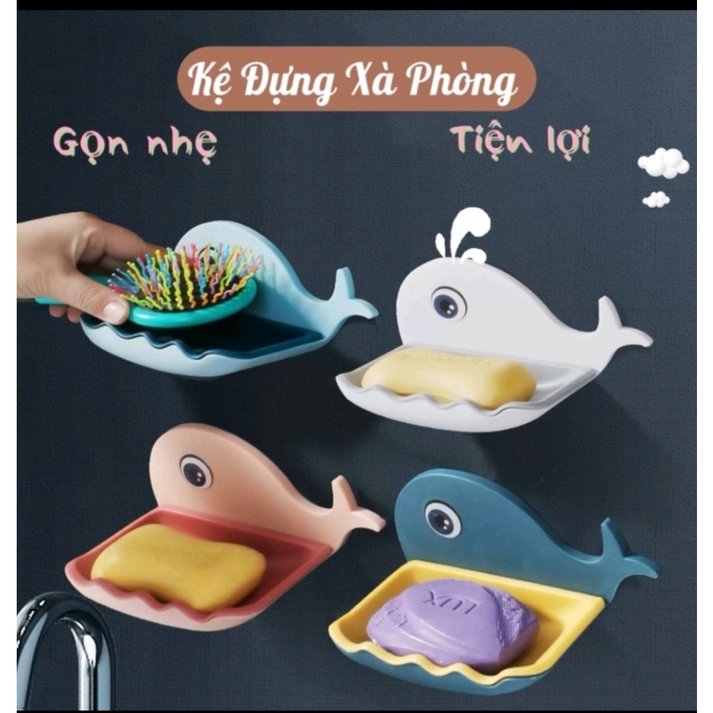 Kệ Đựng Xà Bông Xà Phòng Trong Nhà Tắm Hình Cá Voi