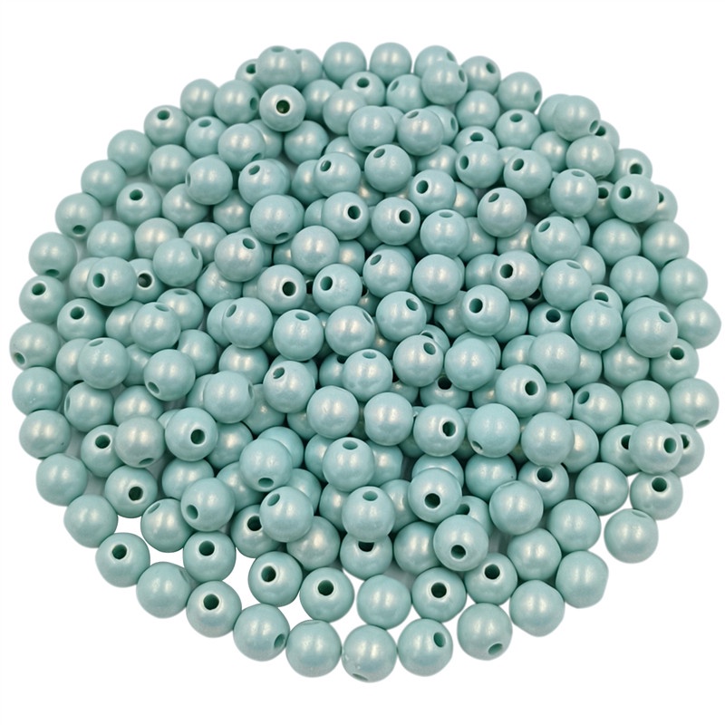 Bộ 100 Hạt Tròn 6mm Màu Sắc Dùng Làm Trang Sức DIY