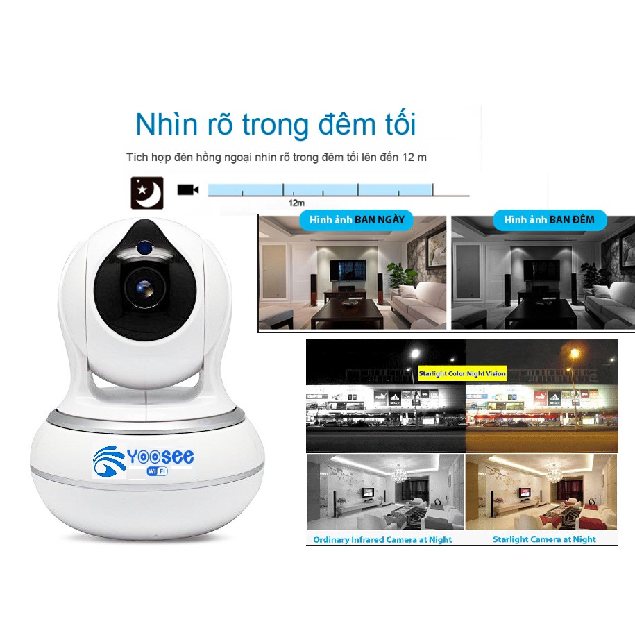 Camera WIFI YOOSEE AI Thế Hệ 4.0 Độ phân giải 2.0MP-1080P đàm thoại 2 chiều | BigBuy360 - bigbuy360.vn