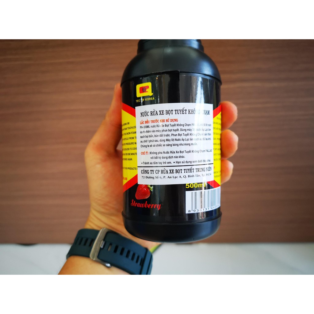 Dung Dịch Rửa Xe Bọt Tuyết Không Chạm Pallas