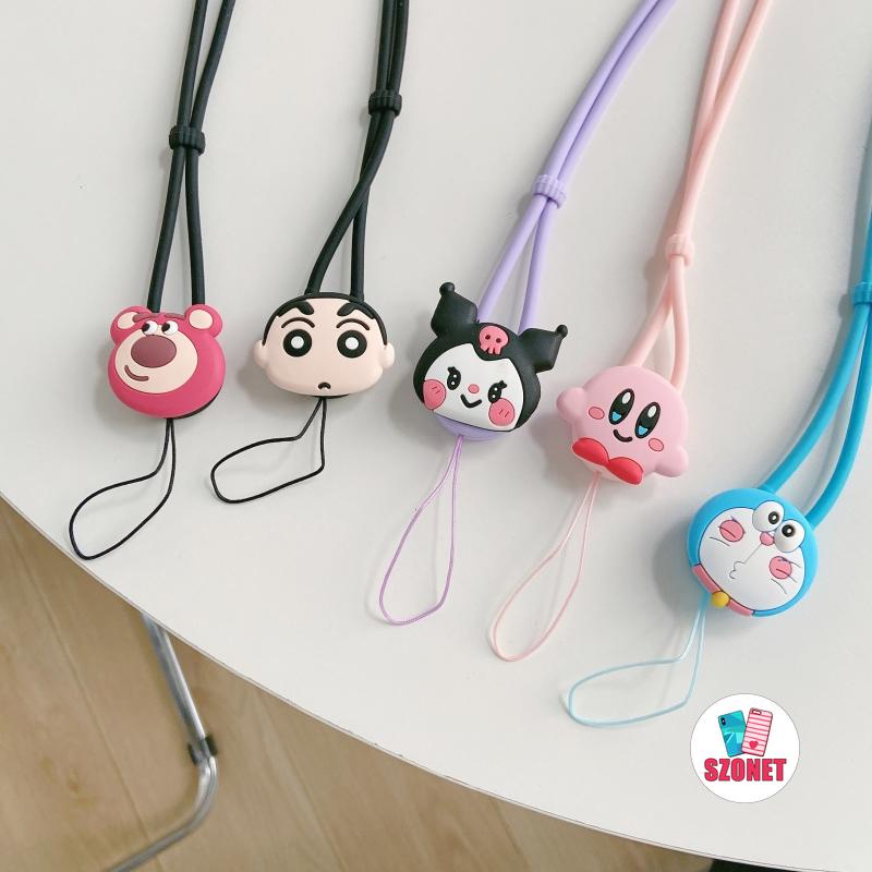 SANRIO Dây đeo silicon mềm dài dễ thương có thể sử dụng cho điện thoại/chìa khóa