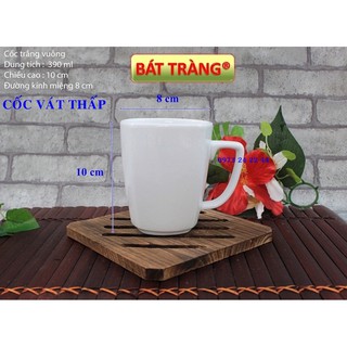 LY SỨ TRẮNG BÁT TRÀNG CỐC SỨ CHẤT LƯỢNG TỐT