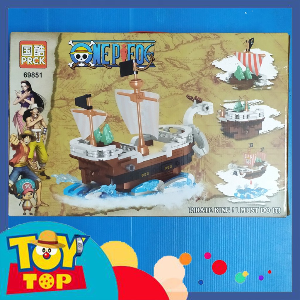 Đồ chơi lắp ráp xếp hình ghép One Piece : Tàu thuyền của Băng mũ rơm Luffy Zoro GOING MERRY SHIP PRCK 69851