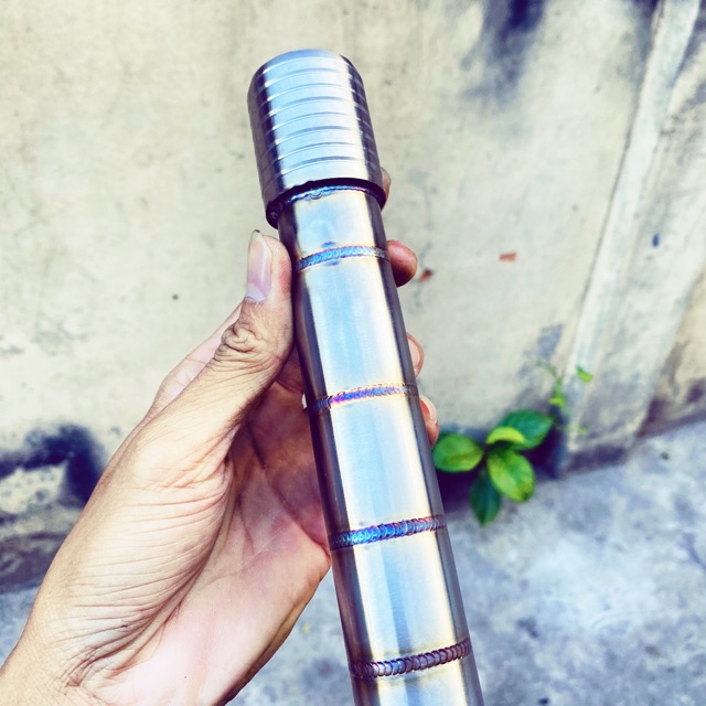Khúc adapter nối cổ 2 khúc gắn lon pô zin mọi loại xe