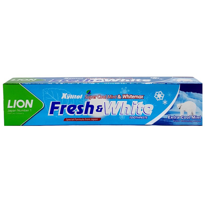 Kem đánh răng Fresh&White 160g Hương bạc hà xanh lá, xanh biển mẫu mới Thailand