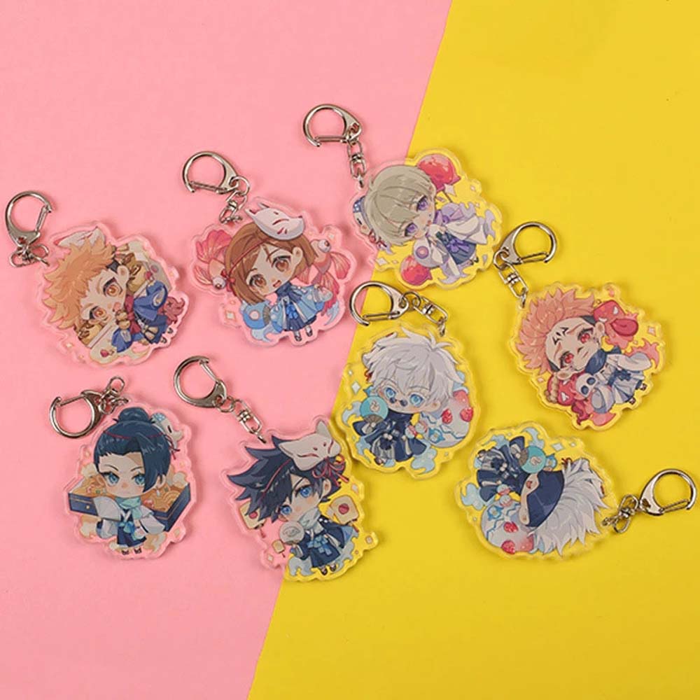 Móc khóa nhựa acrylic hình nhân vật hoạt hình anime dễ thương