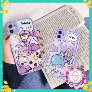 Ốp lưng iphone vuông gấu bánh trà 6/6plus/6s/6splus/7/7plus