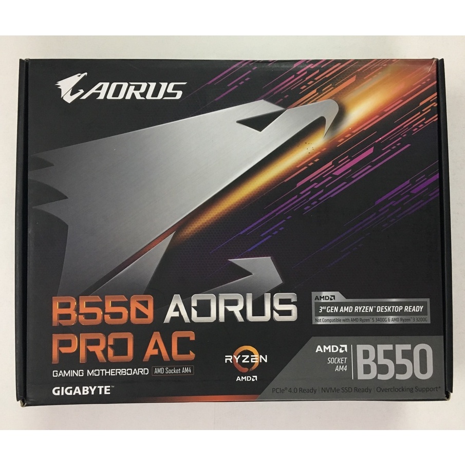 Mainboard Gigabyte B550 Aorus Pro AC - Bo mạch chủ cho CPU AMD