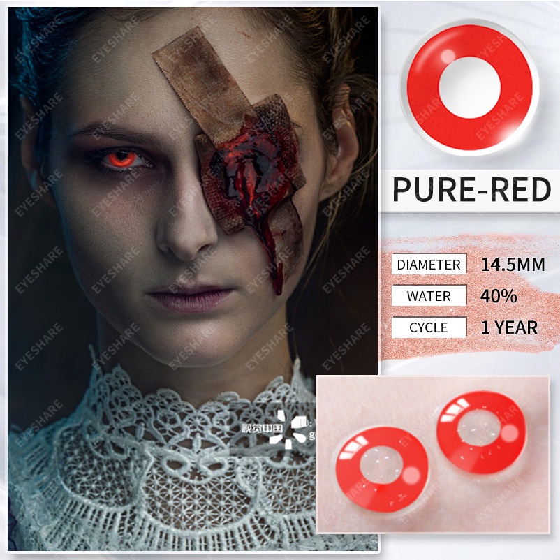 Cặp kính áp tròng EYESHARE 0.00 độ mềm mại dành cho hóa trang lễ hội halloween