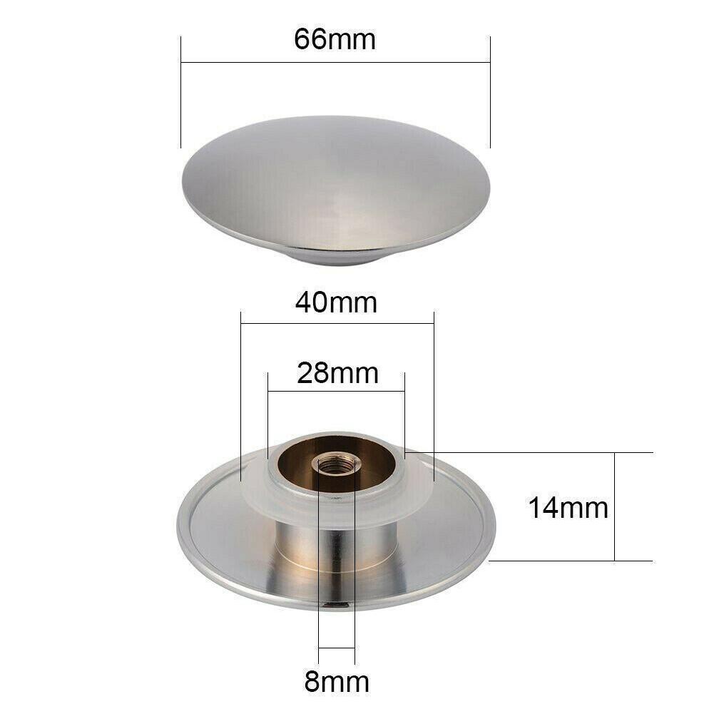 Nút Nhấn Xả Nước Bồn Rửa Nhà Tắm Bằng Chrome Màu Đen S7S4
