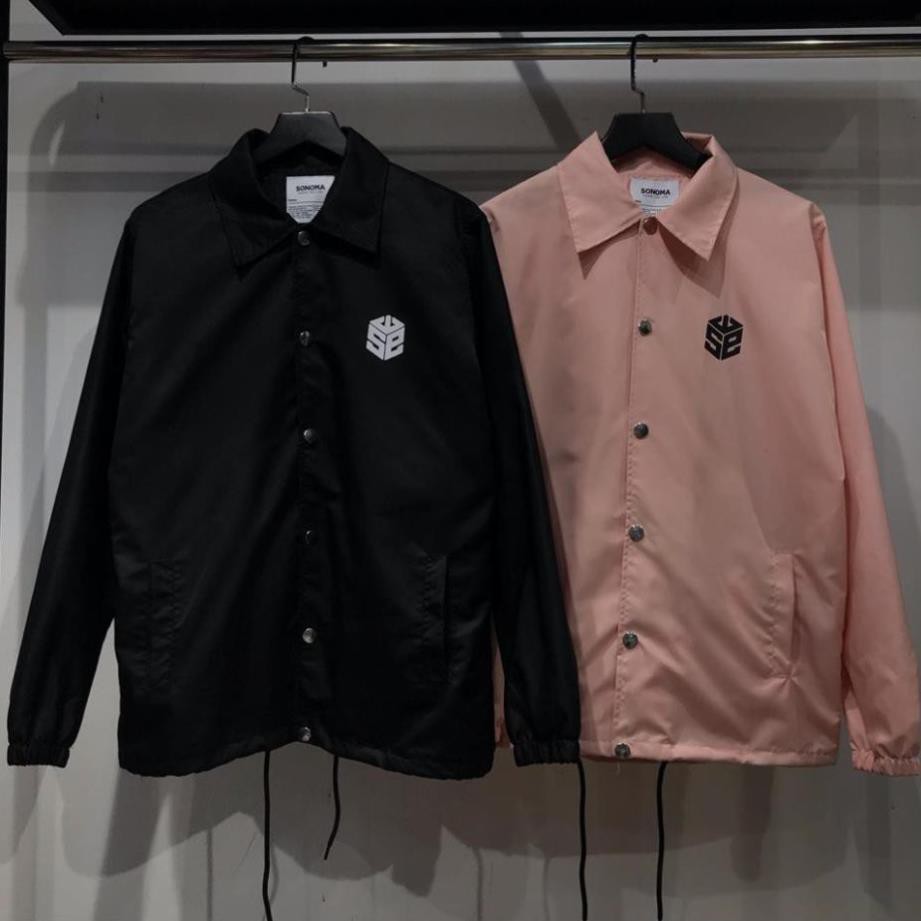 Áo khoác dù 2 lớp chống nắng nút bấm form rộng in hình SWE giản đơn siêu phẩm của năm