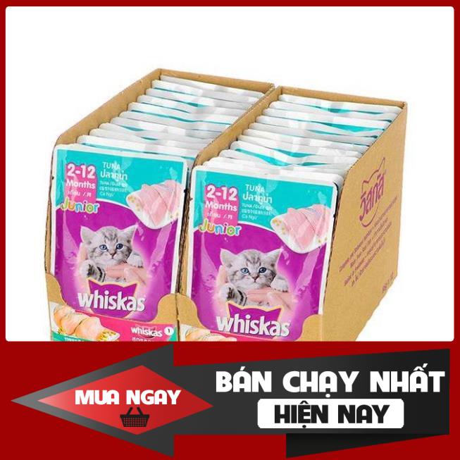 [❌GIÁ SỈ❌] Pate Whiskas dành cho mèo con vị cá ngừ 80g ❤️