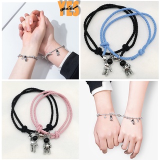 Vòng tay đôi nam châm hình phi hành gia nhiều màu cho cặp đôi cực dễ thương