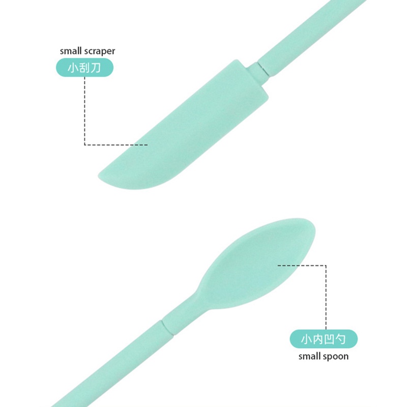 Muỗng Silicone Mini Kéo Dài Thu Gọn Được Tiện Lợi Dành Cho Nhà Bếp